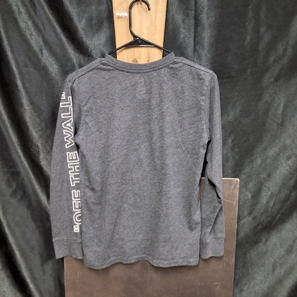 Vans grey youth size long sleeve ,Purple and Black Checkered Tee - Picture 13 of 15